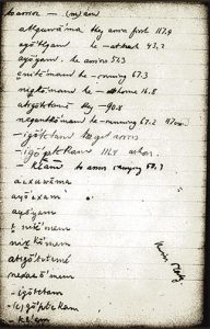 a page from Boas' journal